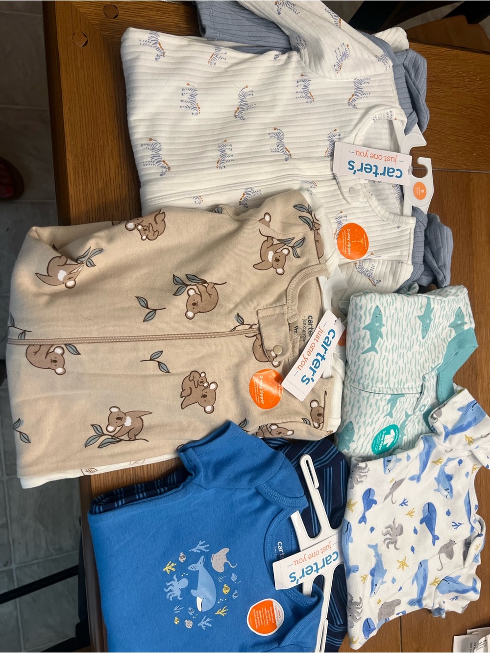 Carter's sleepers and onesies bundle